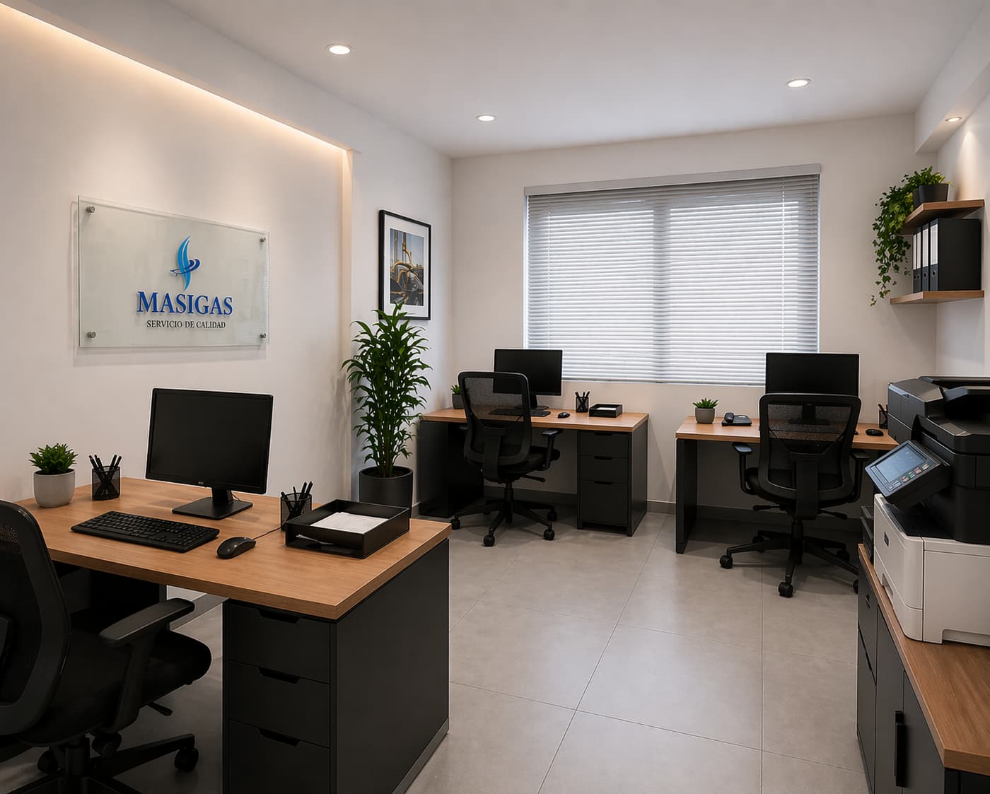 Oficina MASIGAS Proyectos en Lima — sede de operaciones para instalaciones de gas natural